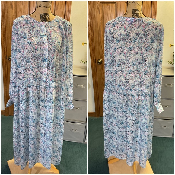 Simply Southern Oversized Floral Shirt Dress - Picture 1 of 2